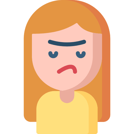 Stubborn people avatar woman icon Stubborn people avatar woman icon