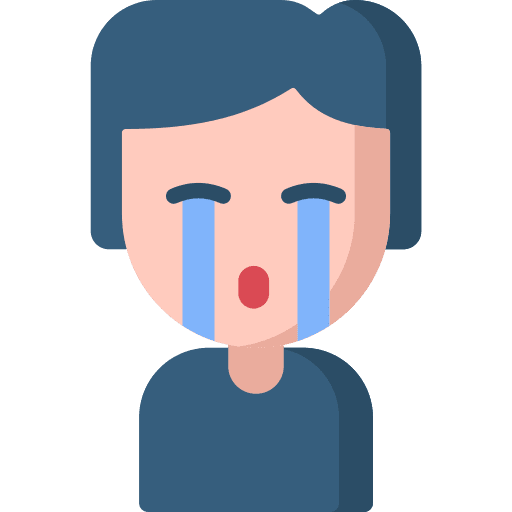 Crying emotional cry people icon Crying emotional cry people icon