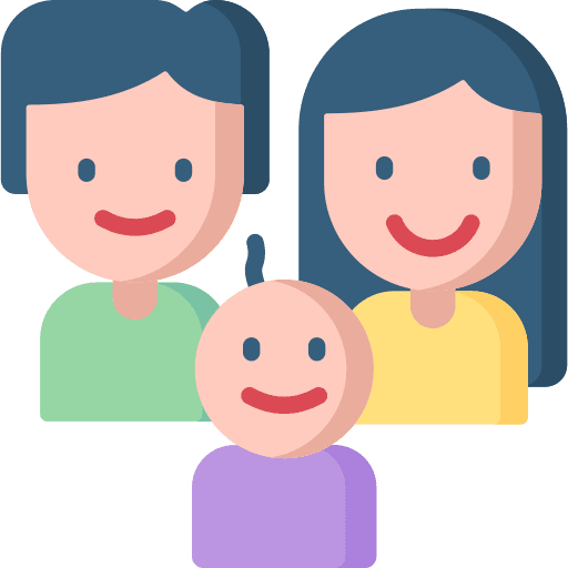 Family baby mother couple icon Family baby mother couple icon