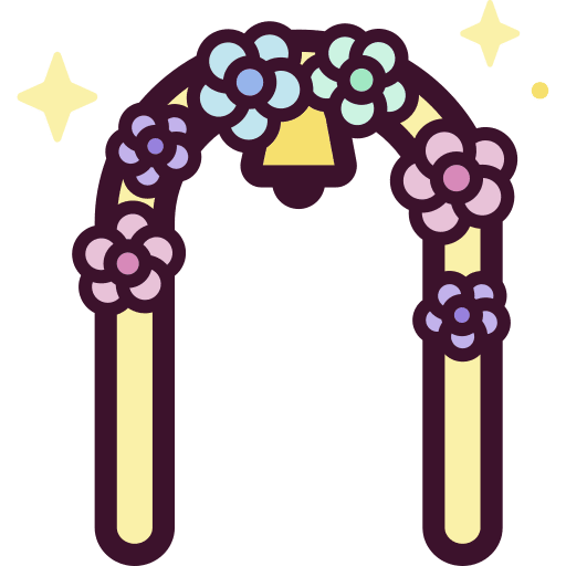 Arch romantic love and romance love icon Arch romantic love and romance love icon