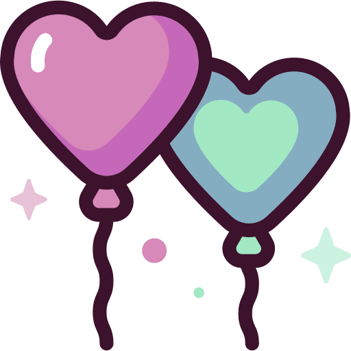 Balloon balloon wedding day decoration icon