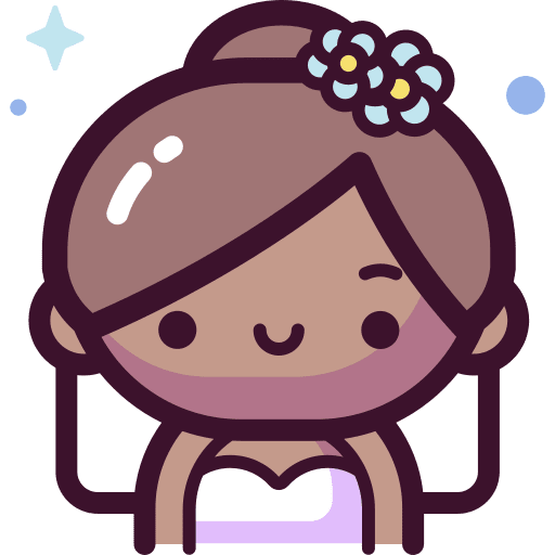 Bride brown hair love and romance wedding icon Bride brown hair love and romance wedding icon