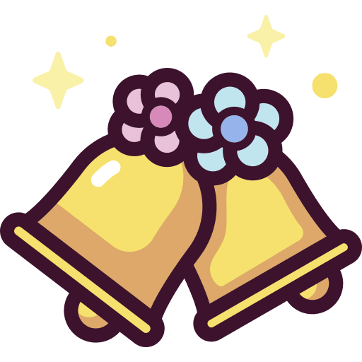 Bells flower music and multimedia ornamental icon Bells flower music and multimedia ornamental icon