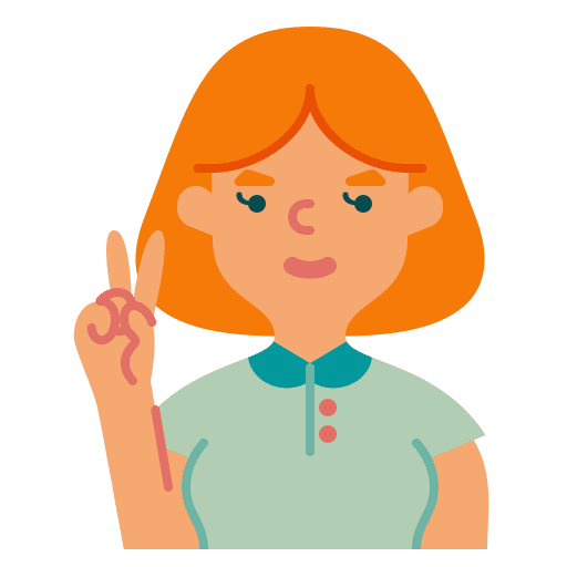 Woman polo shirt redhead people icon