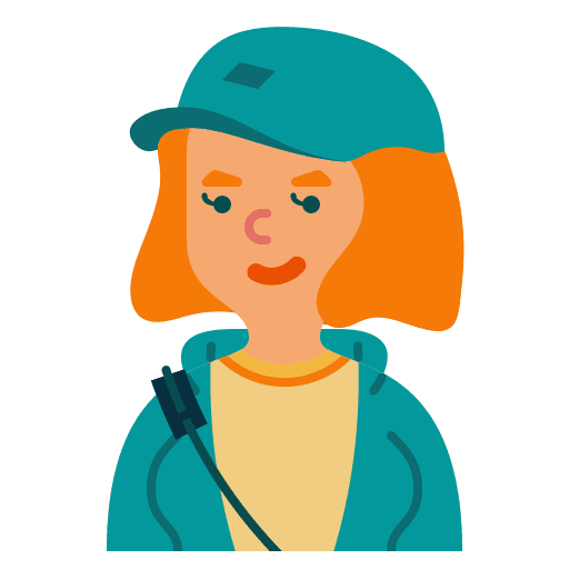 Girl people user caucasian icon Girl people user caucasian icon