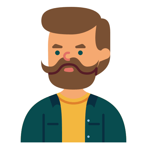 Hipster beard user hipster icon Hipster beard user hipster icon