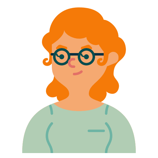 Woman avatar glasses short hair icon Woman avatar glasses short hair icon