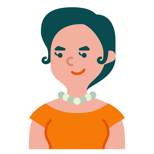 Woman black hair caucasian user icon Woman black hair caucasian user icon