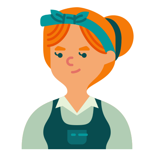 Woman headband maid worker icon Woman headband maid worker icon