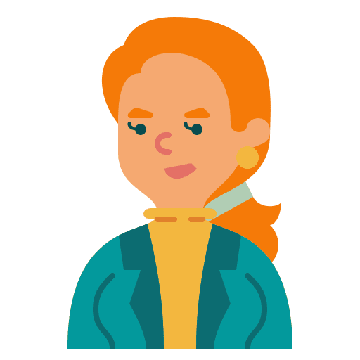 Woman user professions and jobs long hair icon Woman user professions and jobs long hair icon