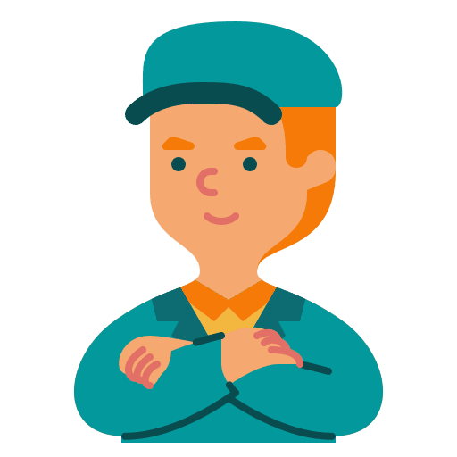 Delivery man hat male cap icon Delivery man hat male cap icon