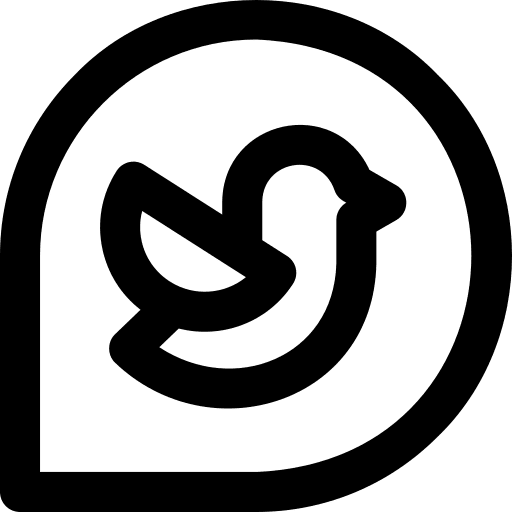 Twitter social media ios message icon