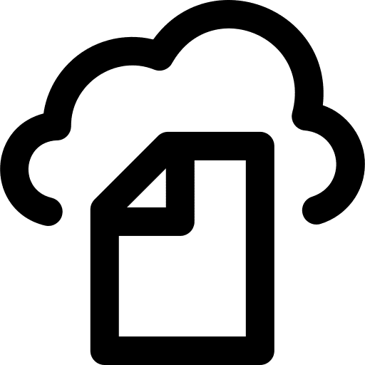 Drive cloud computing drive storage icon