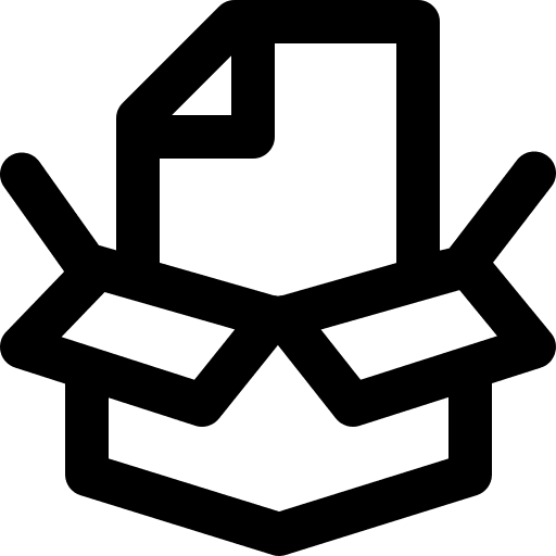 File hosting files and folders logo documents icon