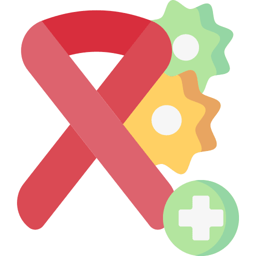 Oncology health disease ribbon icon Oncology health disease ribbon icon