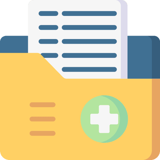 Medical folder healthcare and medical medical folder file icon Medical folder healthcare and medical medical folder file icon