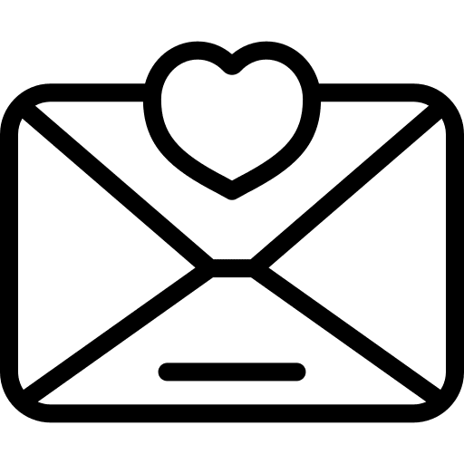 Envelope romance love message valentines day icon Envelope romance love message valentines day icon