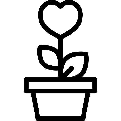 Flower growth romantic romance icon Flower growth romantic romance icon