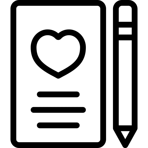 Love letter valentines day heart paper icon Love letter valentines day heart paper icon