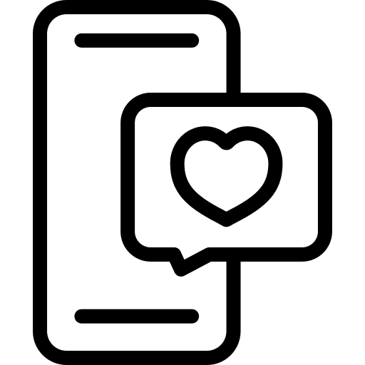 Message message love heart icon Message message love heart icon