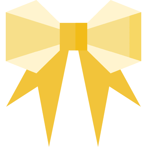 Bow paper craft folding icon