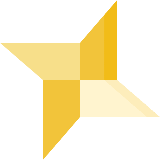 Ninja origami craft paper icon