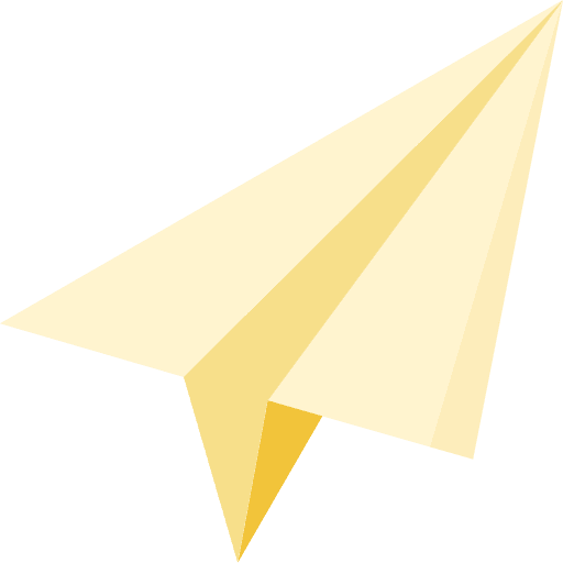 Plane paper art and design communications icon