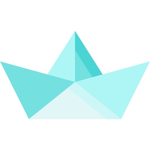 Boat boat art and design origami icon Boat boat art and design origami icon