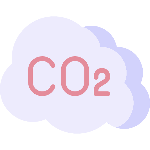 Co2 cloud pollution co2 cloud greenhouse gas icon