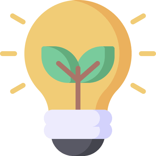 Eco light leaf eco friendly electronics icon