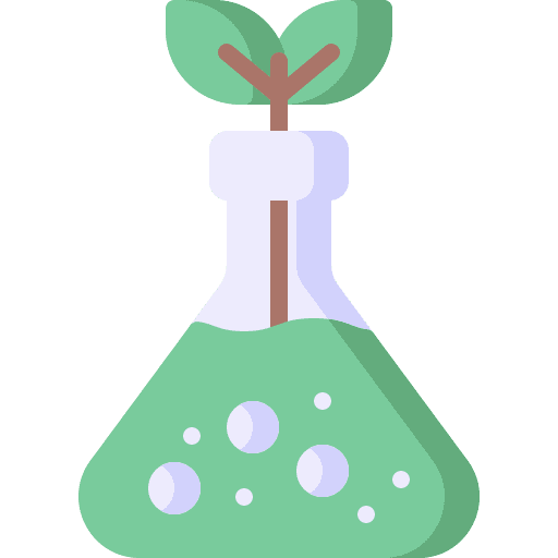 Flask leaf ecology chemical icon