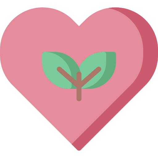 Heart sustainability plant ecology icon Heart sustainability plant ecology icon