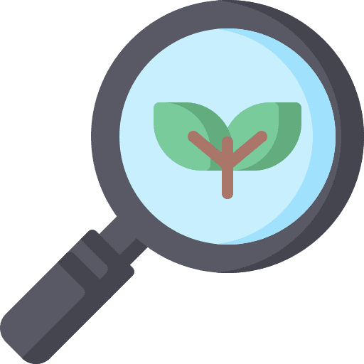 Magnifying glass magnifying glass science sprout icon