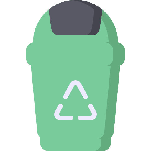 Recycle bin plastic recycling bin separate collection icon Recycle bin plastic recycling bin separate collection icon