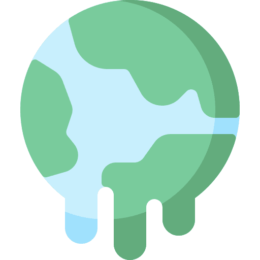 Global warming problem hot earth icon Global warming problem hot earth icon