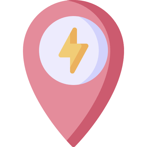 Pin bolt charge electric charge icon Pin bolt charge electric charge icon