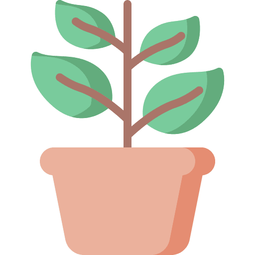 Plant pot farming and gardening nature icon Plant pot farming and gardening nature icon