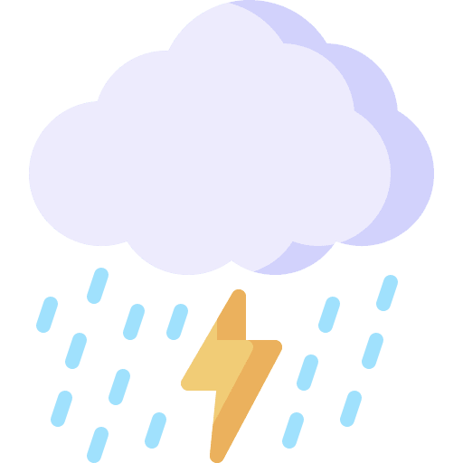 Rain thunderbolt storm cloud icon Rain thunderbolt storm cloud icon