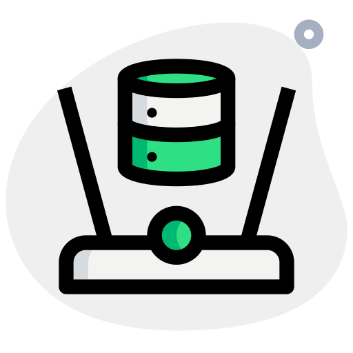 Database database virtual reality 3d icon