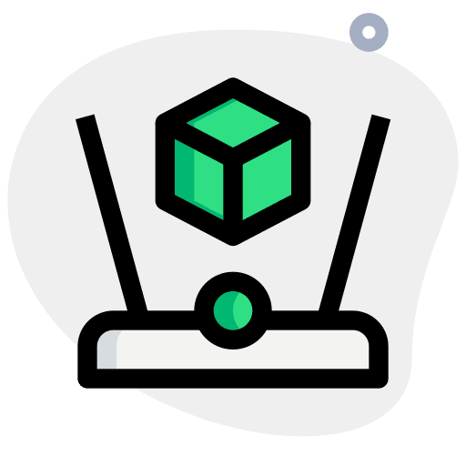 Box virtual reality technology electronics icon