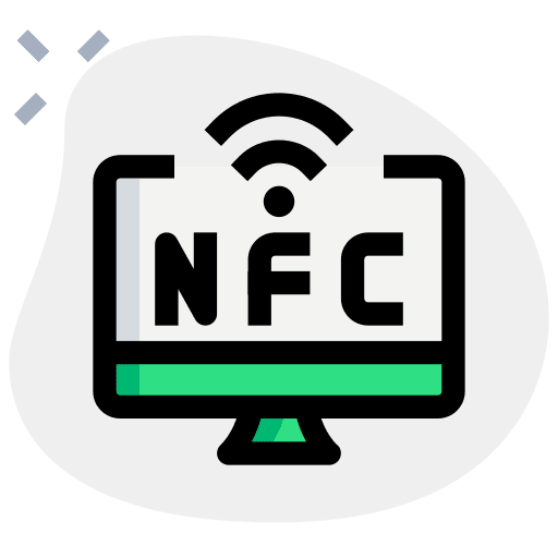 Computer near filed communication computer communications icon