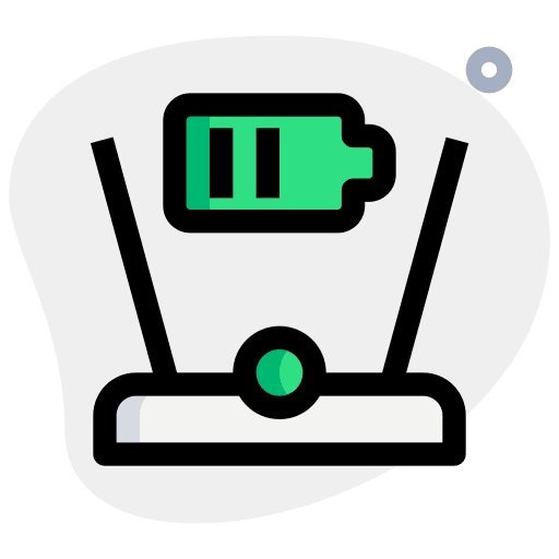 Low battery low battery hologram 3d icon