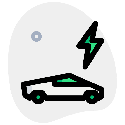 Power technology electronics transport icon