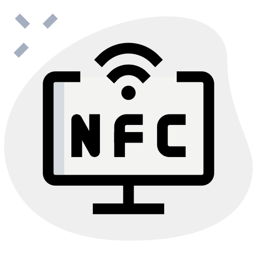 Wireless computer screen tv monitor icon