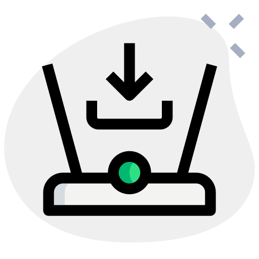 Downloading downloading 3d hologram icon