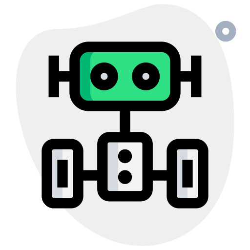 Droid robot futuristic automaton icon