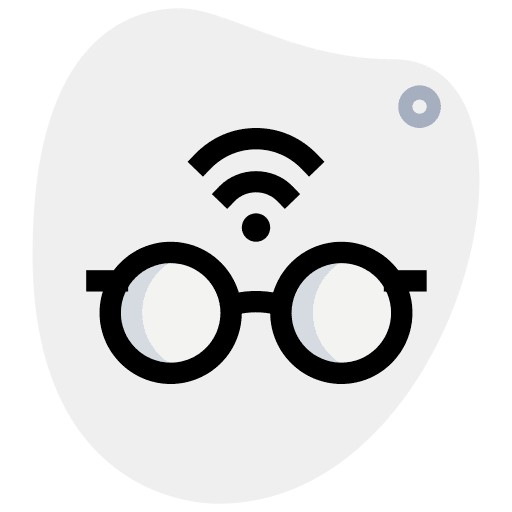 Smart glasses eyeglasses wifi electronics icon