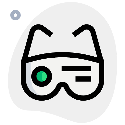 Smart glasses ophthalmology eyeglasses goggles icon