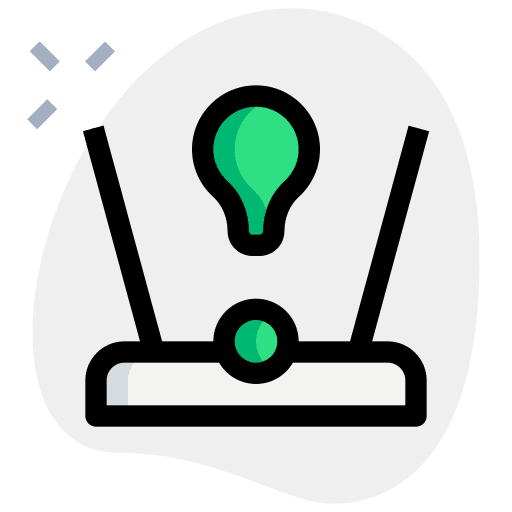 Lamp light bulb idea hologram icon