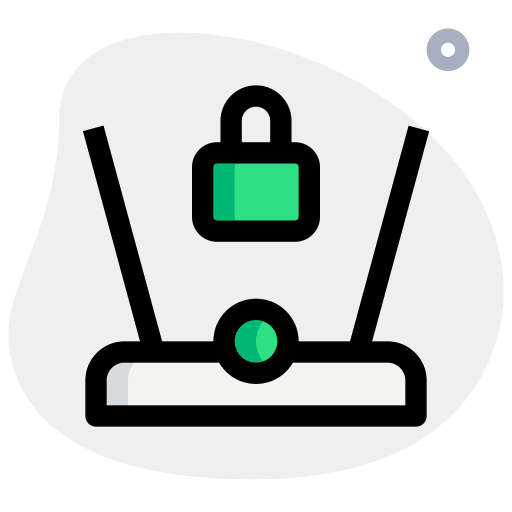 Lock technology security electronics icon